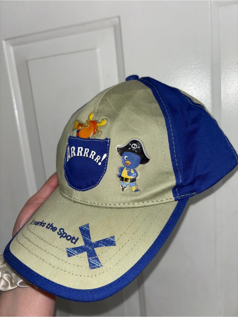 Nickelodeon Backyardigans Pirate Cap with 'Arrrr!' Beige & Royal Blue